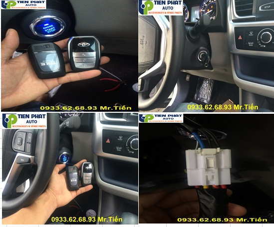 Độ Nút Engine Start Stop/Smart Key Chuyên Nghiệp Cho Toyota Highlander 